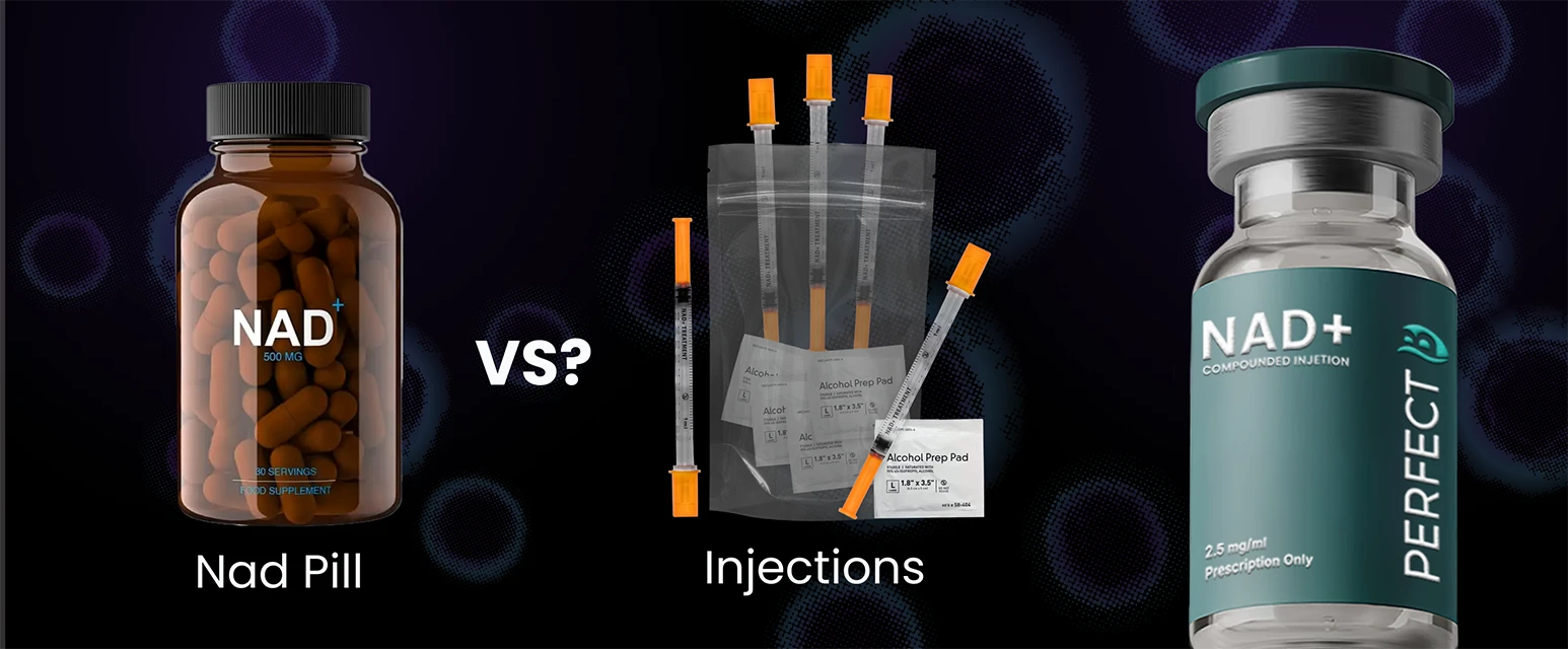 Perfect B - Blog - NAD Injection vs Pills - Hero Image